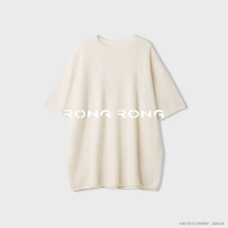 溶溶【慕斯山茶】RONGRONG 100绵羊毛慵懒老钱风羊毛衫268-82509
