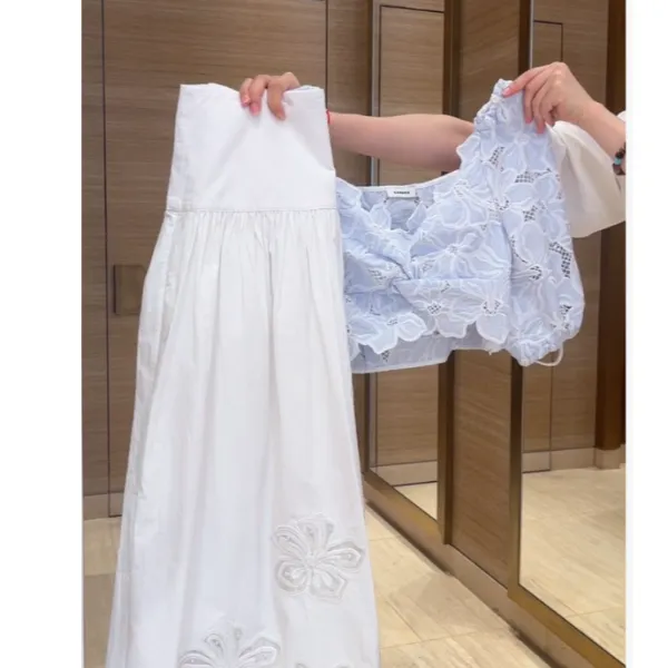 法式小香风高级短款衬衫上衣长款半身裙两件套女夏季新款气质套装