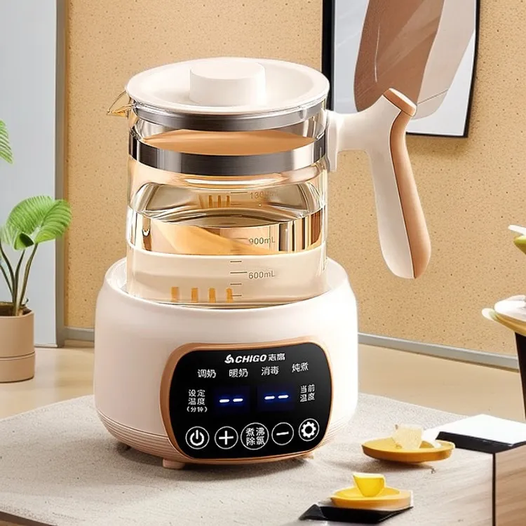 Chigo/志高恒温水壶婴儿玻璃家用调奶器智能电热烧水壶保温一体壶