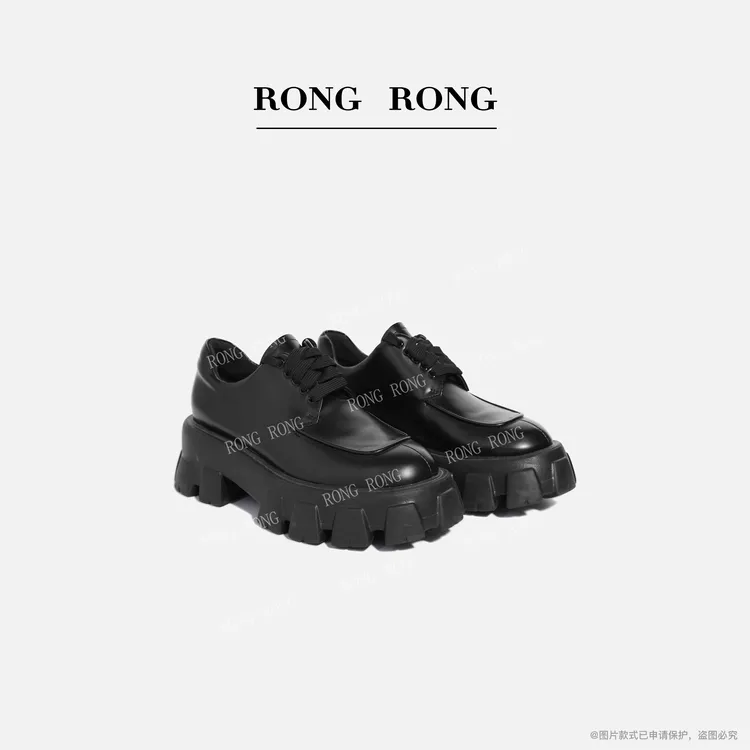 溶溶RONGRONG 时尚休闲百搭真皮高奢秀场款靴子RR2023228