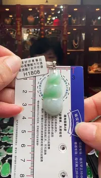 【闪购商品】翡翠颈饰18K金镶嵌H1808富贵豆