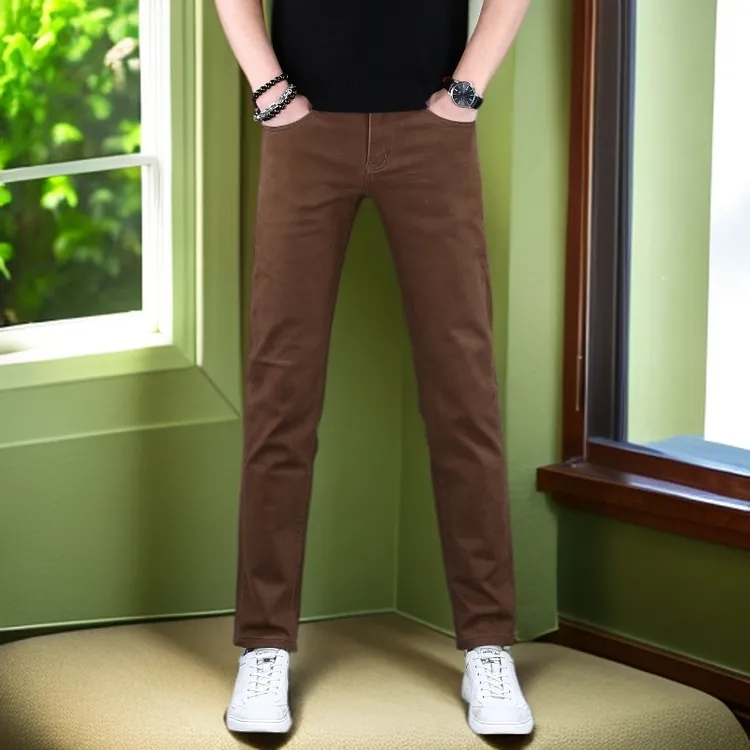娜罗普西牛仔裤男款潮流百搭修身小脚裤弹力韩版秋冬新款休闲长裤
