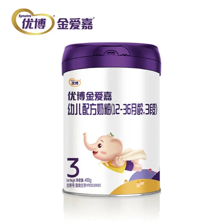 【优博金爱嘉】 幼儿配方奶粉  400g 听装  全段位 易吸收