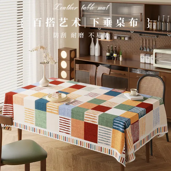 氛围感餐桌布防油防水又防烫2025年新款高档餐桌垫隔热茶几台盖布