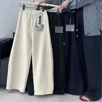 【恬颖KIDS 】女童加绒裤2025秋冬新款女中大童韩版弯刀宽松休闲裤