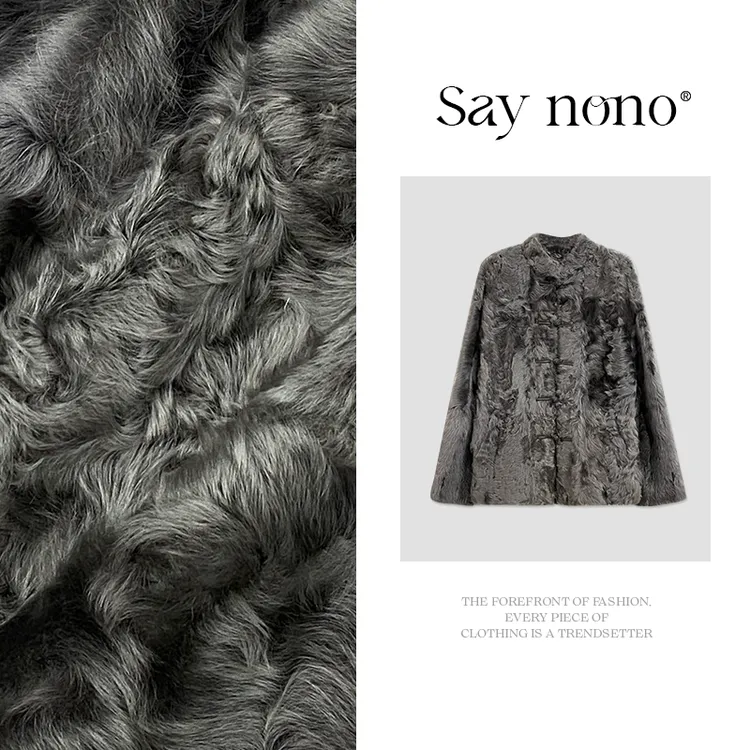 懒猫nono|Saynono 象羔皮毛一体新中式国风外套/HZ23027
