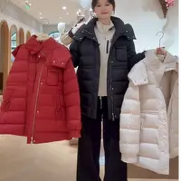 朵以2025冬季新款时尚立领连帽羽绒服保暖外套39BD930131