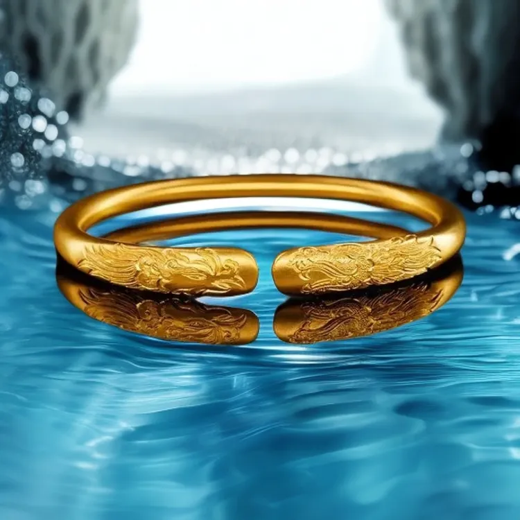 古法錾刻龙跃凤鸣传承龙凤吉祥寓意礼品盒