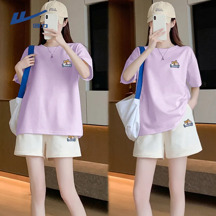 回力套装女夏季2025新款爆款小个子宽松显瘦休闲夏装搭配一整套