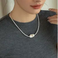 高品质强光巴洛克吊坠天然淡水珍珠项链女锁骨链小米珠多样性发一