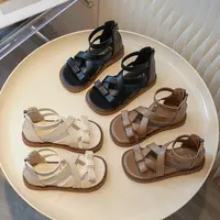 1608女童鞋子儿童公主罗马凉鞋夏季夏款洋气软底