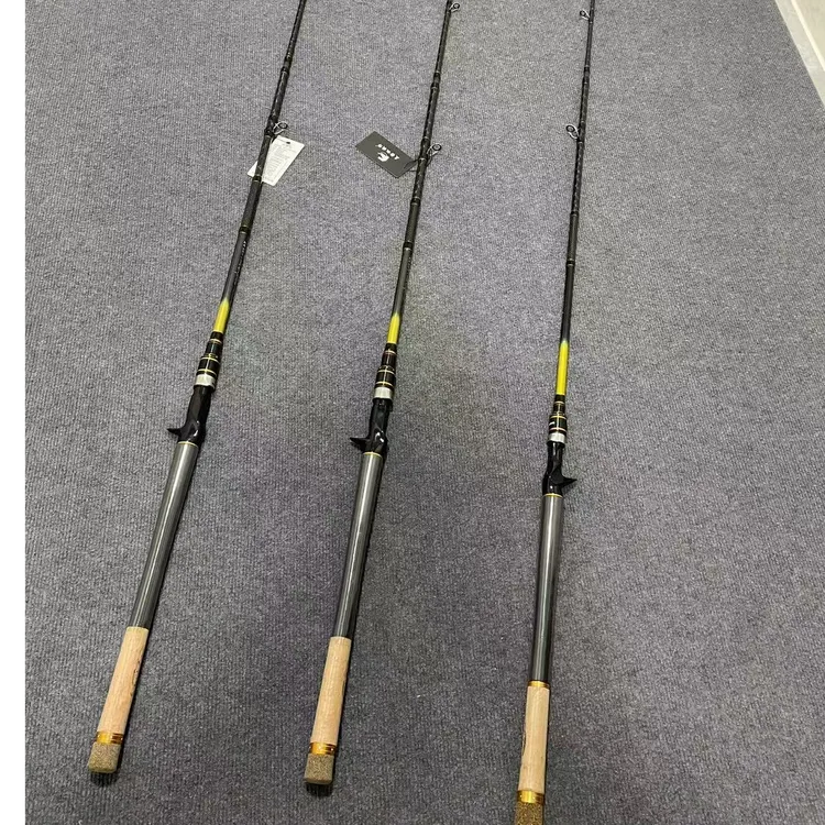 【抖音专卖】美擒机械师新款黑金5代雷强竿XH/H超轻超硬打黑路亚竿