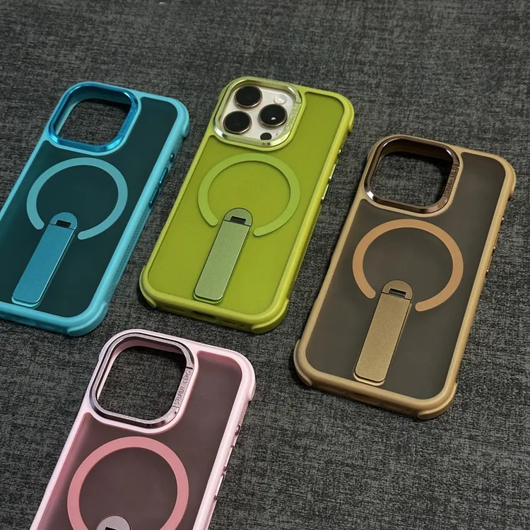 磁吸【软边防撞支架】适用苹果iPhone16promax/11手机壳简约高级