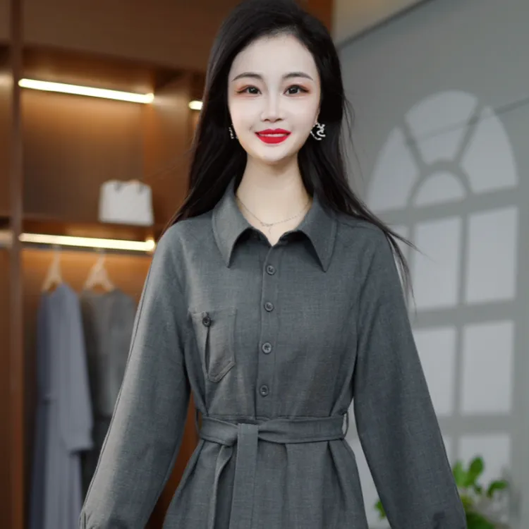  2025秋季新款时尚高贵轻奢爆款设计感减龄女装连衣裙M-4XL