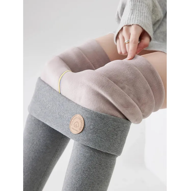 羊羔绒加绒加厚打底裤女外穿2025年秋冬新款高腰收腹保暖棉裤