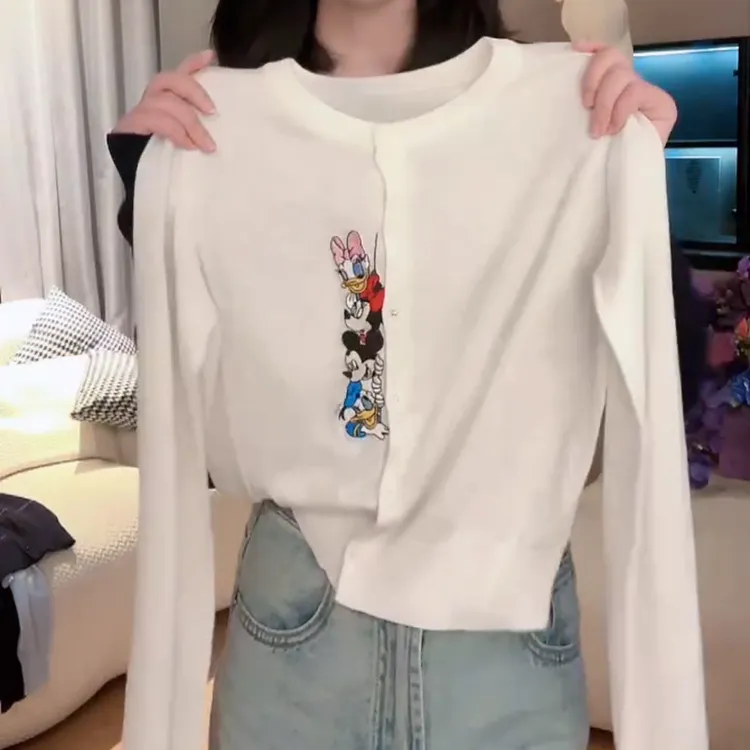 2025秋冬设计感长袖女短款百搭显瘦针织开衫上衣LK2506801