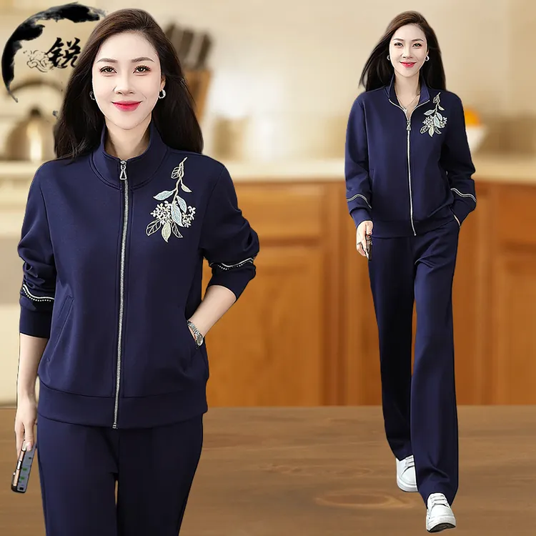 2025新款春秋季休闲运动套装女士卫衣运动服气质洋气跑步服两件套