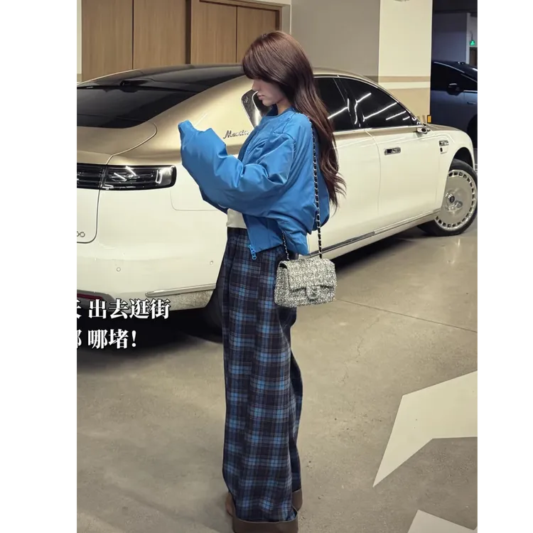 超火一整套2026秋冬新款时尚甜美减龄设计感外套裤子两件套