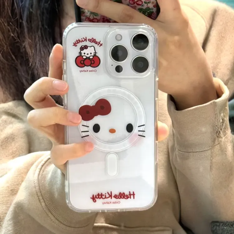 蝴蝶结KT适用苹果17手机壳13/14ProMax卡通iPhone16/INS风17P