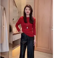 【时序之外】·长袖T恤网红休闲风修身常规常规款保暖修身型女款