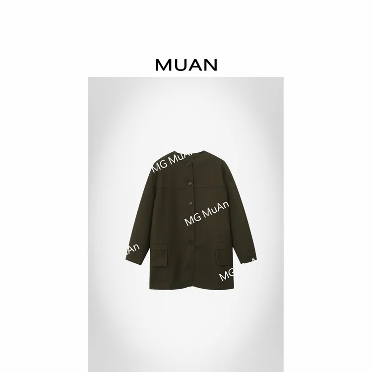 木岸MUAN:《麦克斯大衣》定制中古老钱百搭100棉大衣上衣MG-J027