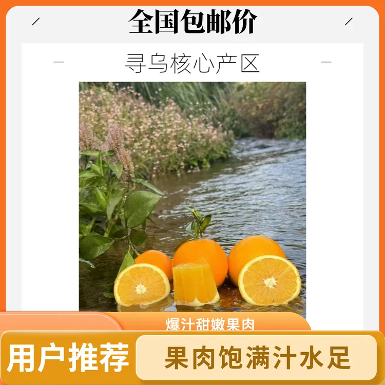 【当季现摘】新鲜采摘赣南冰糖橙脐橙果肉水果饱满汁水足江西赣州