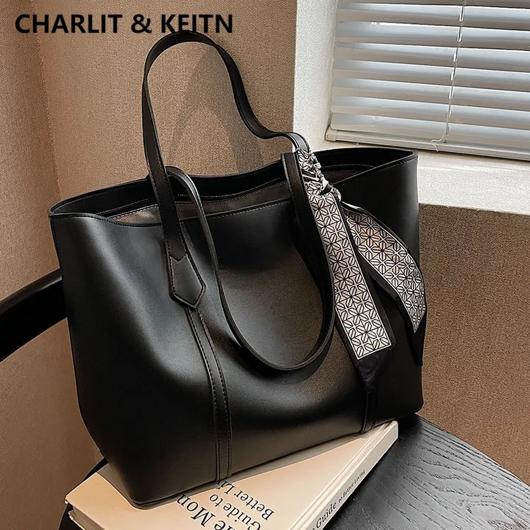 CHARLIT&KEITN真皮女包包2025新款秋冬托特包女款2025年流行通勤