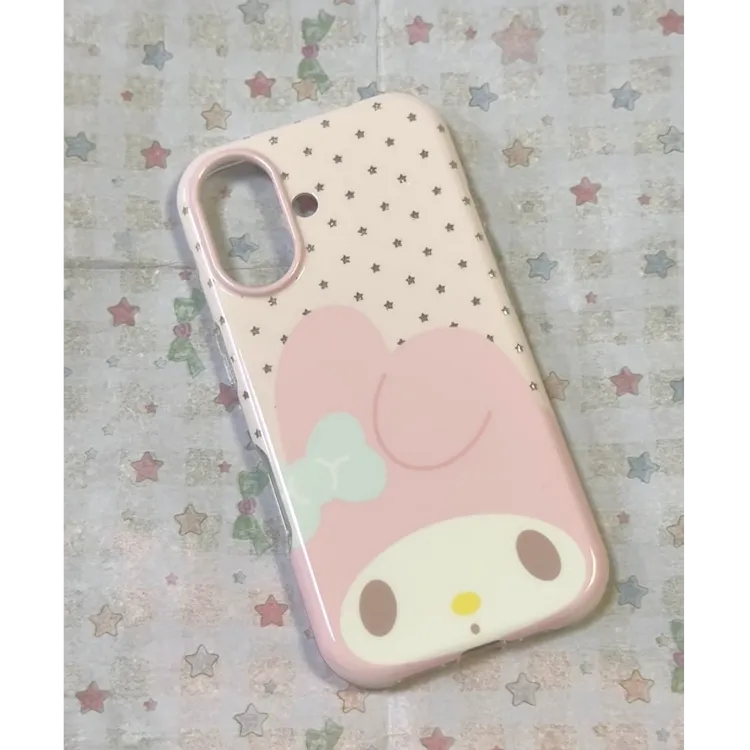 可爱美乐蒂INS风手机壳粉色适用苹果iPhone17promax包相机键圆边