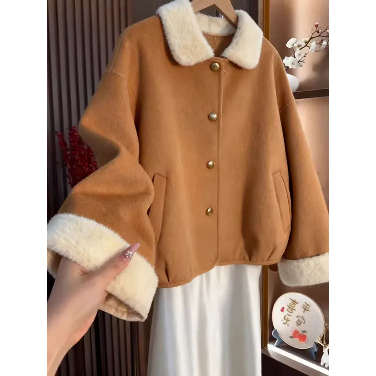 高级感独特绝美巨好看小香风毛呢外套女2025冬季新款今年流行爆款