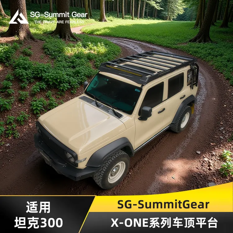 SG-SummitGear X-ONE车顶平台 21-25款坦克300改装车顶平台爬梯
