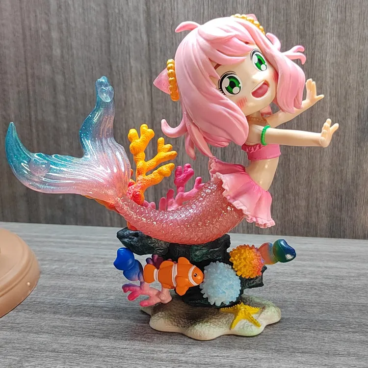 阿尼亚cos美人鱼手办动漫GK动漫模型手办间谍过家家阿尼亚手办