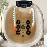 高深泡脚桶脚盆定时足浴器泡腿疏通冲浪自动按摩加热带盖家用