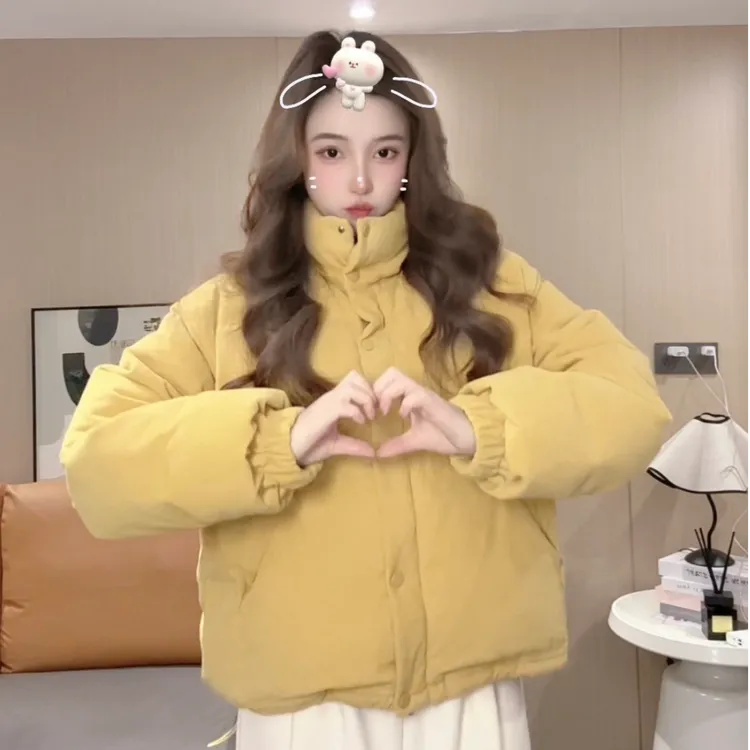 【灯芯绒】新年款2025外套女冬棉服新款加绒加厚设计感时尚百搭休闲