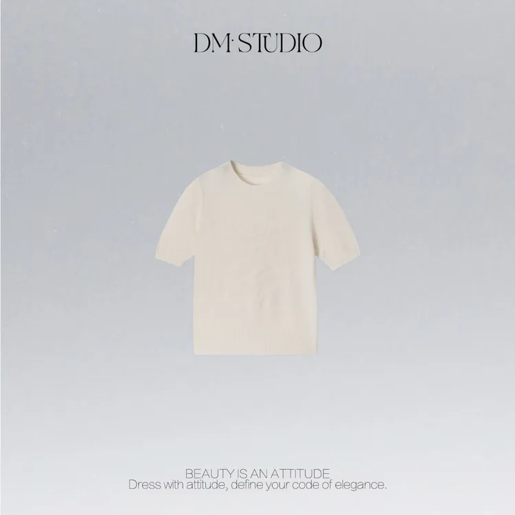 DEDM•STUDIO/100%羊毛减龄气质温婉风圆领针织毛衣2507ZZS/M2508
