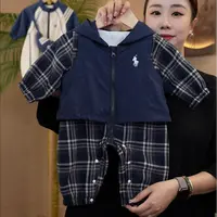 儿童婴儿爬服连体衣ay洋气卡通秋季潮流小众1
