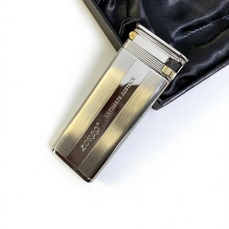 佐罗超薄卡片充气打火机侧滑明火轮