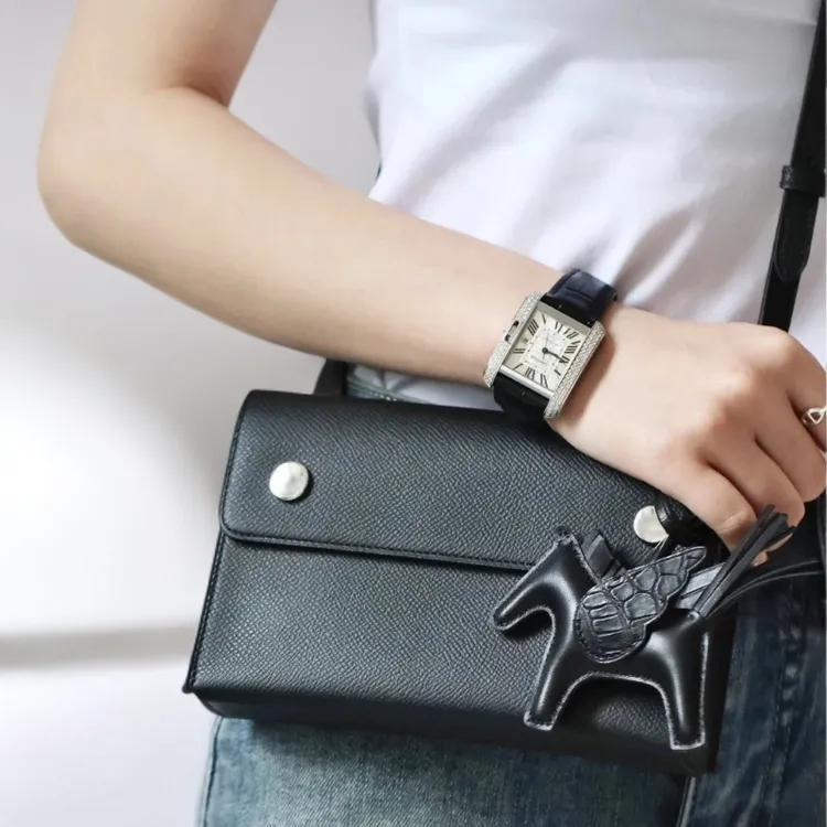 零堺無垠Snap零钱包真皮手掌纹wallet迷你单肩斜挎小方包牛皮夹子