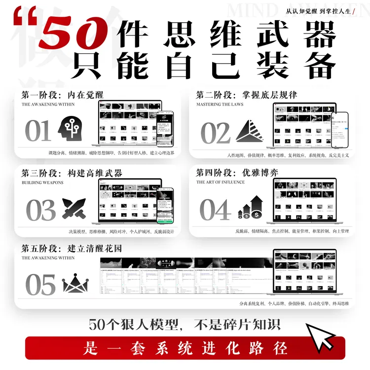 做个狠人的50个思维模型 狠人进化论