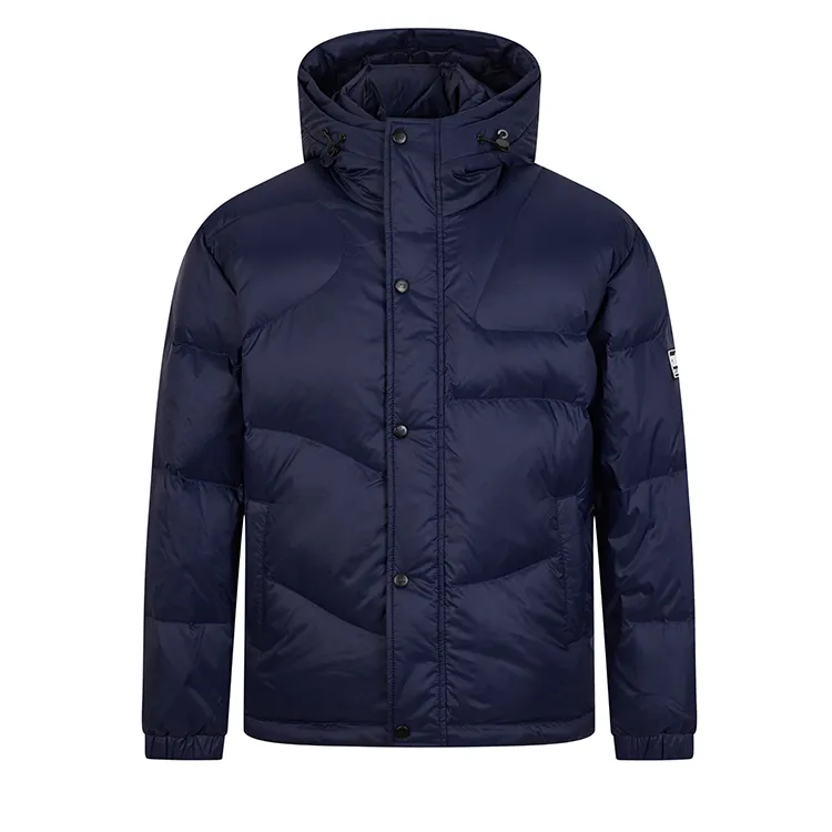 Cavalli Class卡沃利男装冬新款肩章绣休闲纯色连帽羽绒服CFC207