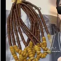 非金属树脂项链 【薇语莎】爆款时尚休闲爆款手工项链