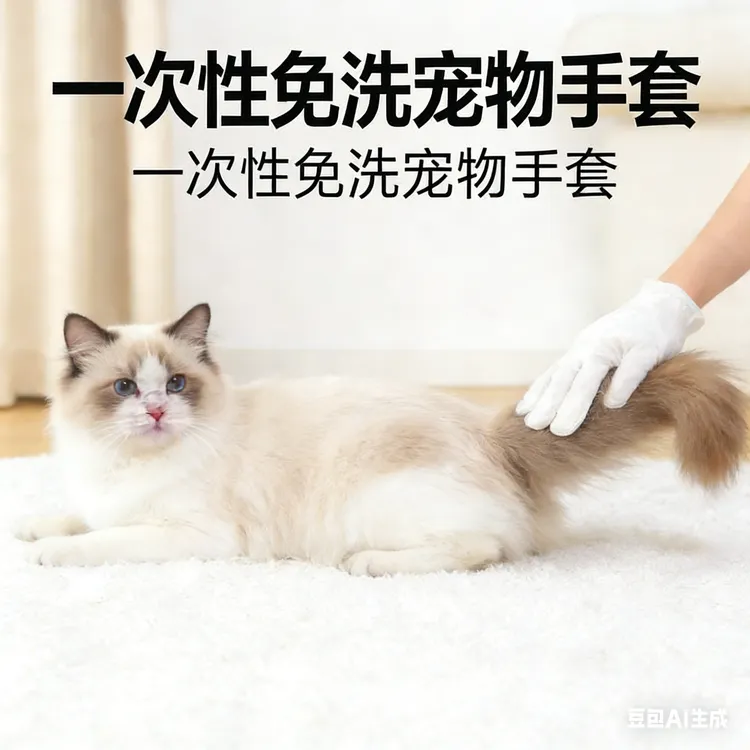 宠物免洗手套一次性洗澡神器宠物用品干洗宠物免洗手套可舔舐
