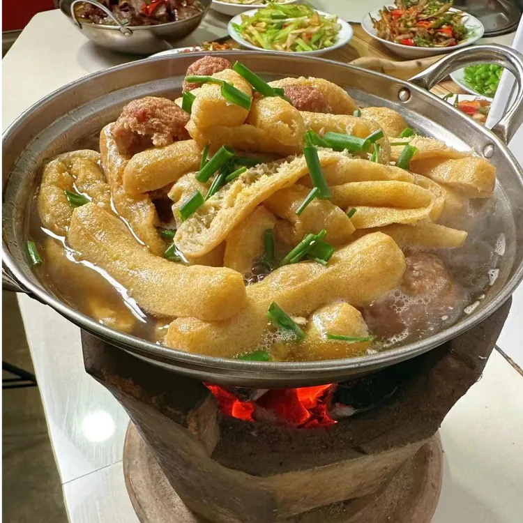 安徽特色美食弥陀生条豆腐炮