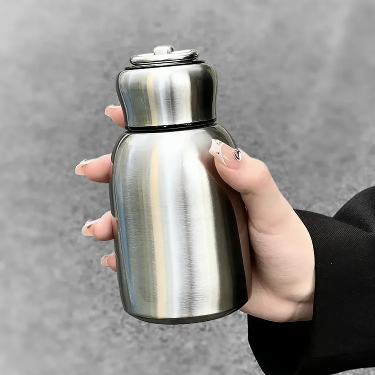 ​小胖墩水杯304不锈钢便携防摔防漏保温杯学生迷你可爱大肚杯提手