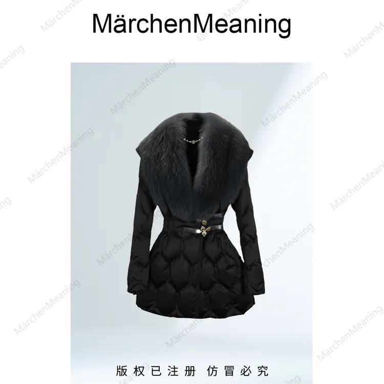 MärchenMeaning2025秋冬鹅绒服保暖轻奢设计师赵女士时尚修身赵8