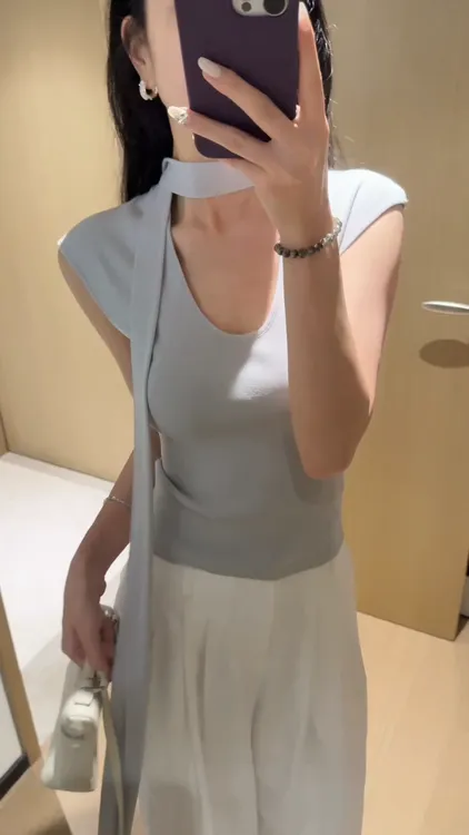 2025夏季新款时尚打底背心上衣性感辣妹洋气休闲百搭气质显瘦外穿