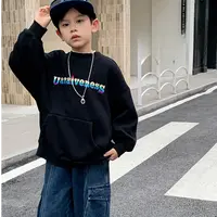 【HK潮牌加绒卫衣】男女童秋季款儿童洋痞帅高街网红卫衣21333