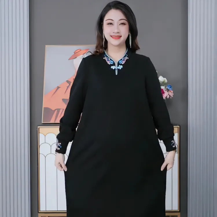 秋冬长袖连衣裙zb5518