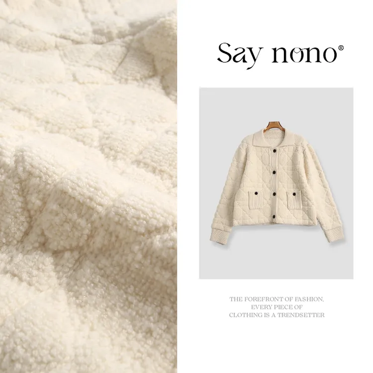懒猫nono│Saynono 小香风重工羊毛开衫/HZ23171