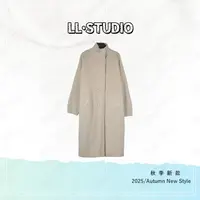 妙兮·LL秋季新款时尚休闲百搭宽松中长款针织外套*20252597
