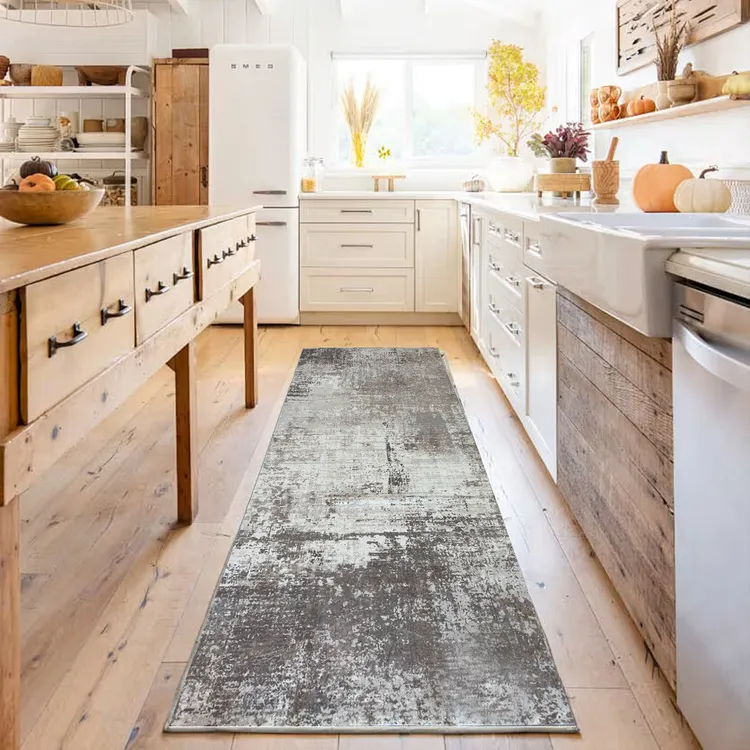多规格长条地毯卧室床边走廊防滑免洗欧式过道厨房楼梯玄关地垫